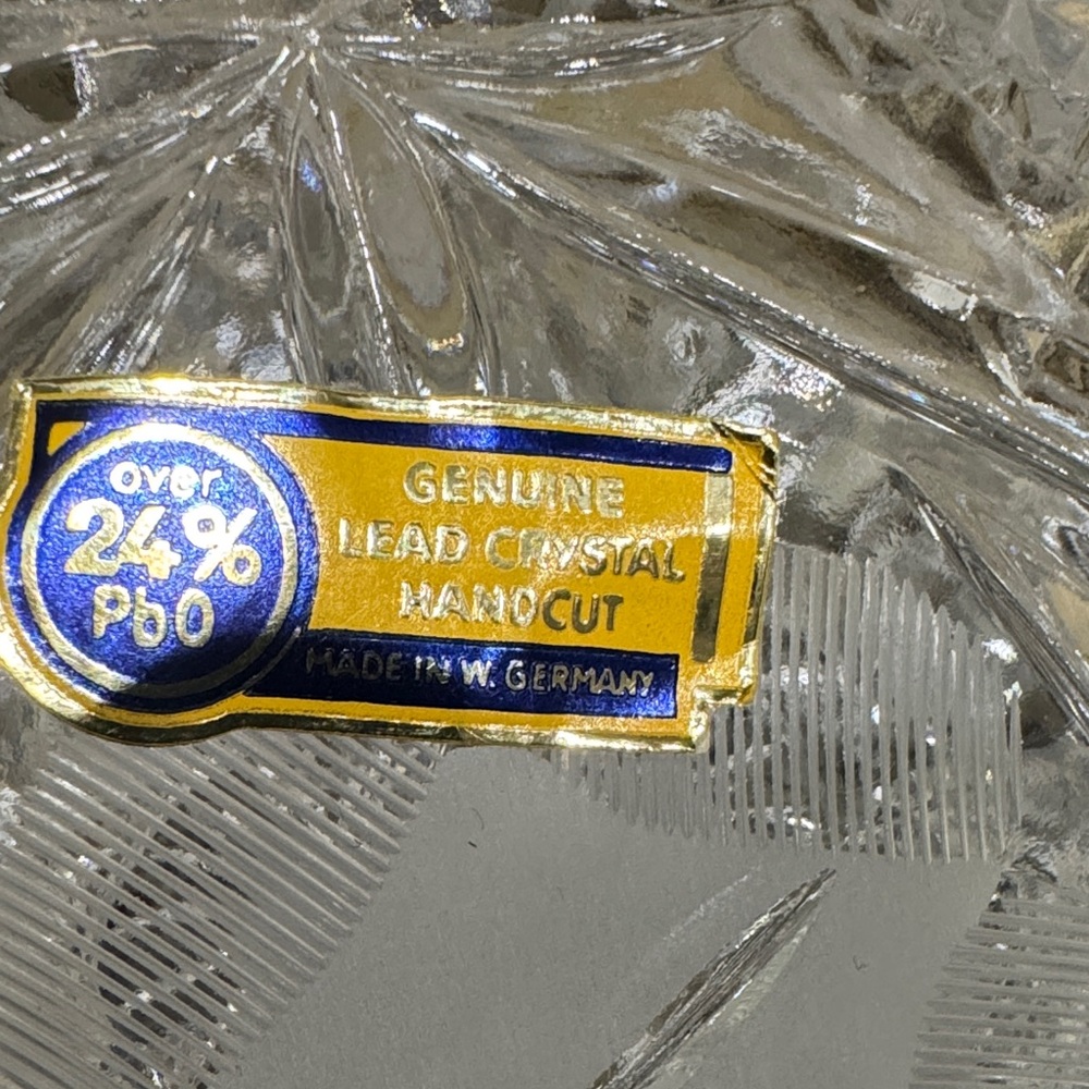 Genuine Lead Crystal Handcut Glassware